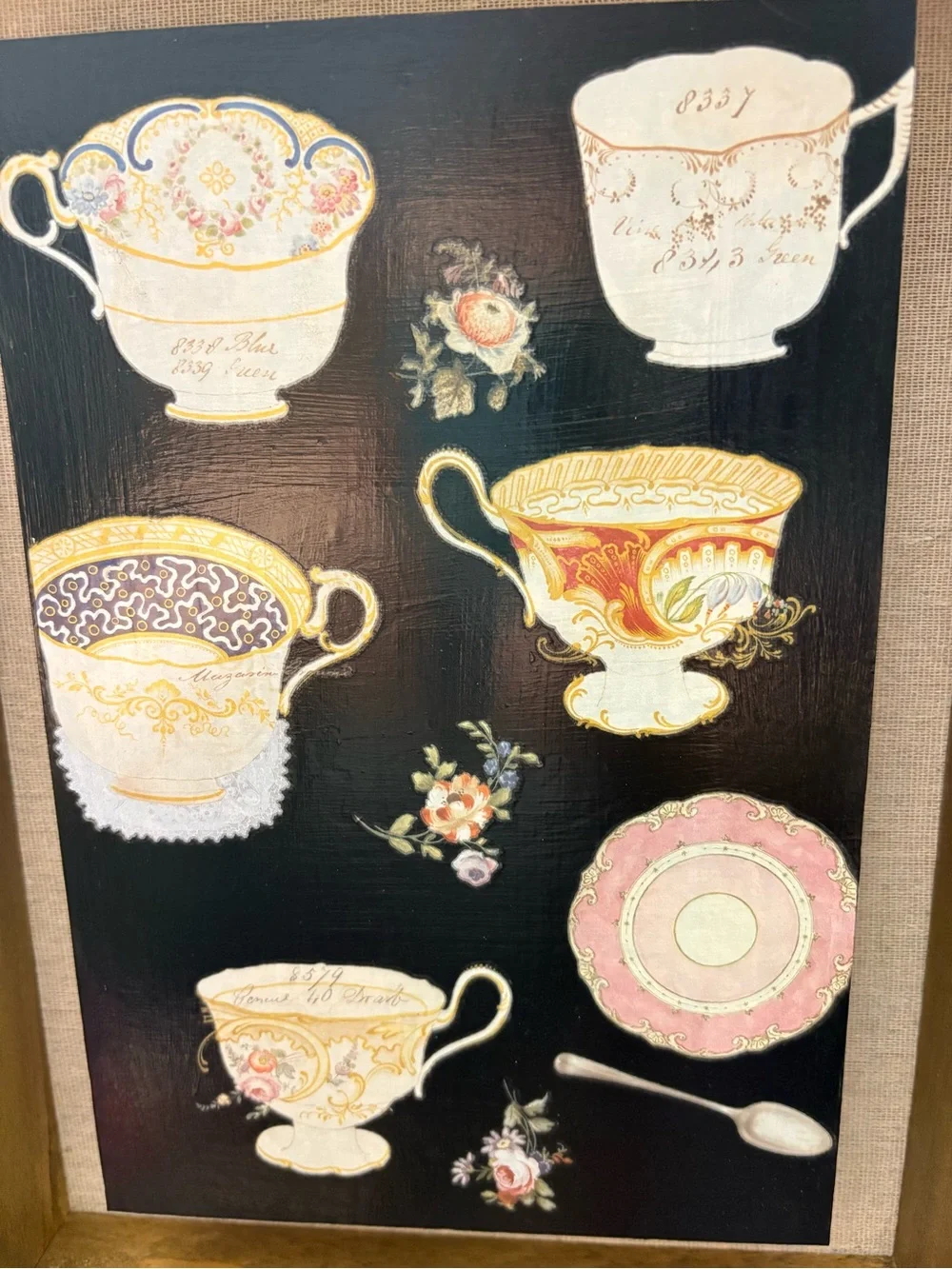 Framed Teacup Art Print